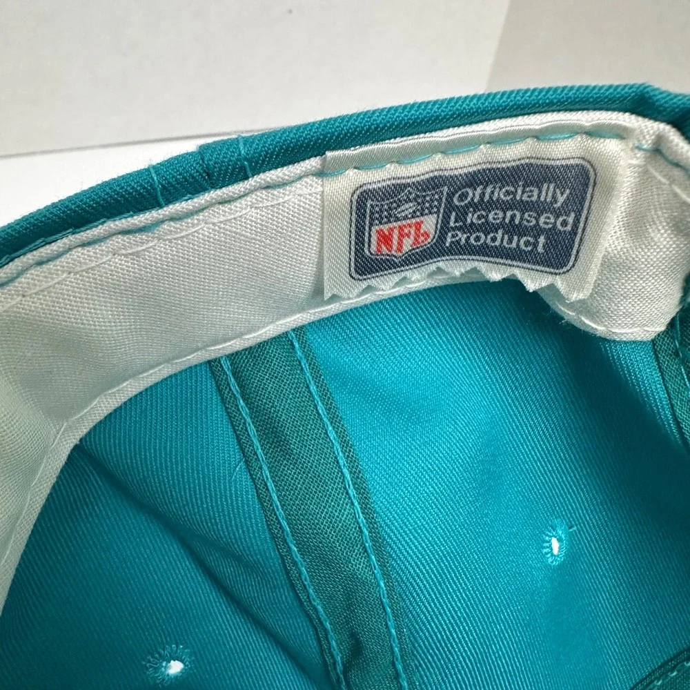 Vintage Annco Miami Dolphins Snapback Hat Teal Vintage NFL Embroidered Cap